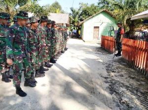  Sehari Setelah Pembukaan, Satgas TMMD Langsung Apel Pagi Ini